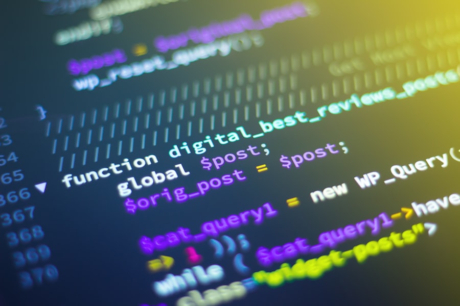 Engineer reviewing machine learning code on a laptop