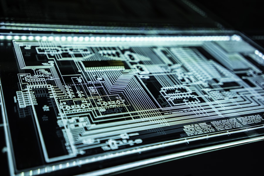 Cybersecurity professional working with network security systems